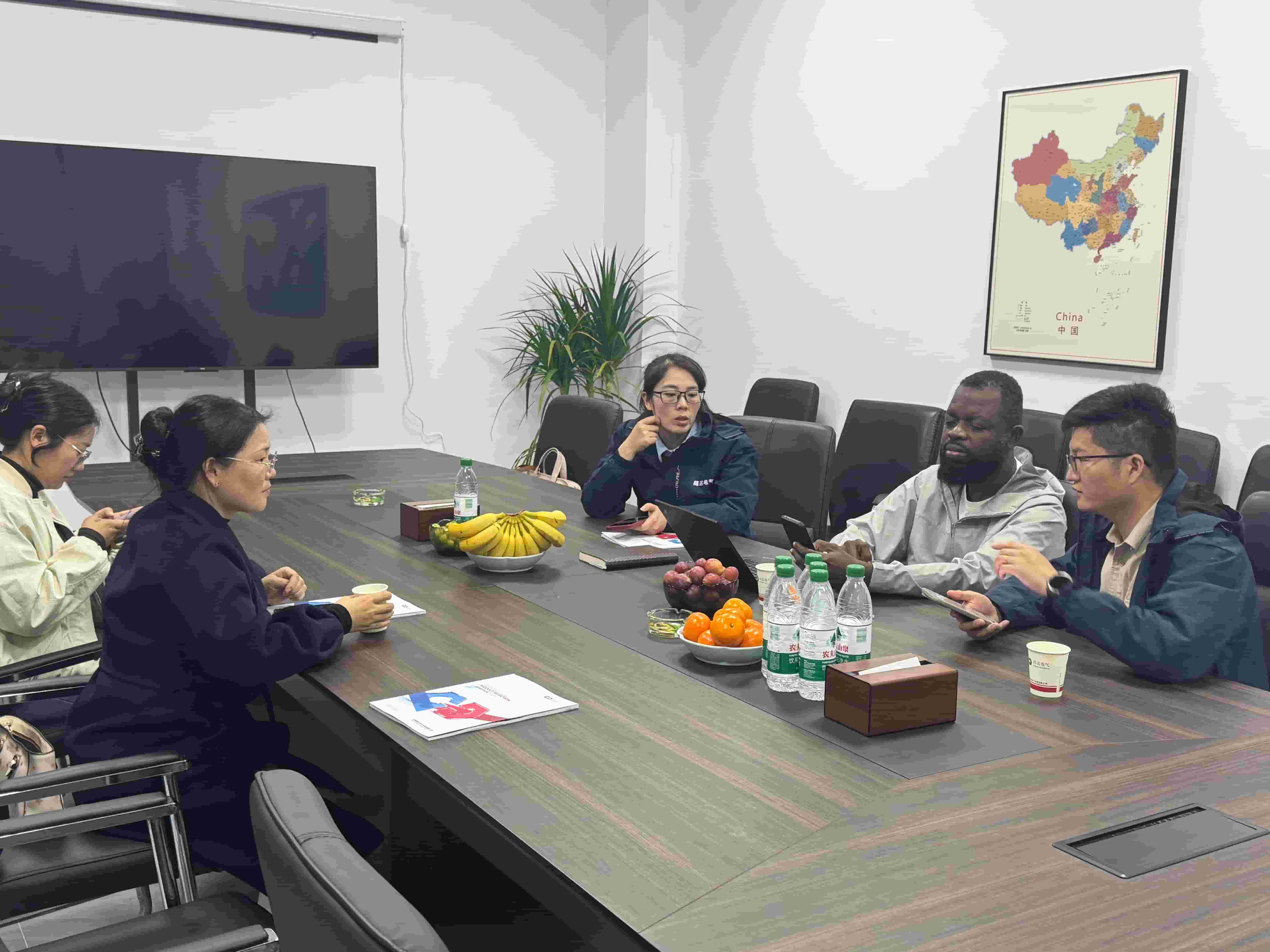 Tanzanian clients discuss product details and delivery schedules with Beyondt's international trade team.